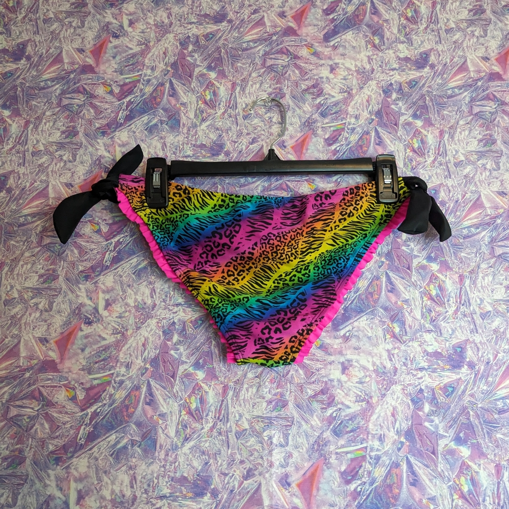 Rainbow Leopard Bikini Bottom - Picture 3 of 5